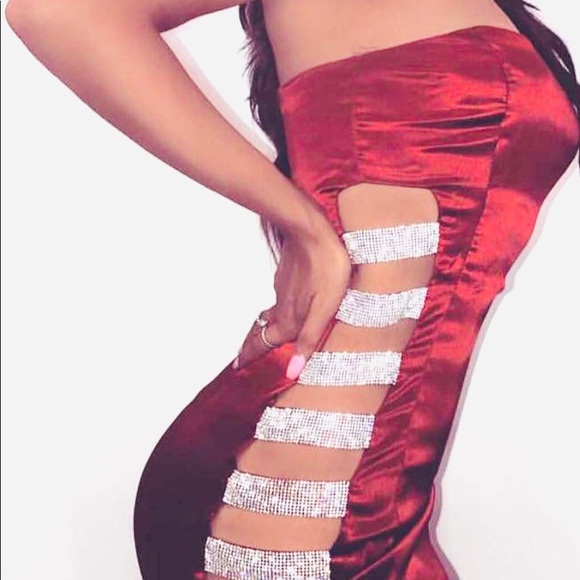 MESHKI ALESSIA DIAMANTE PANEL MINU DRESS - Picture 3 of 3